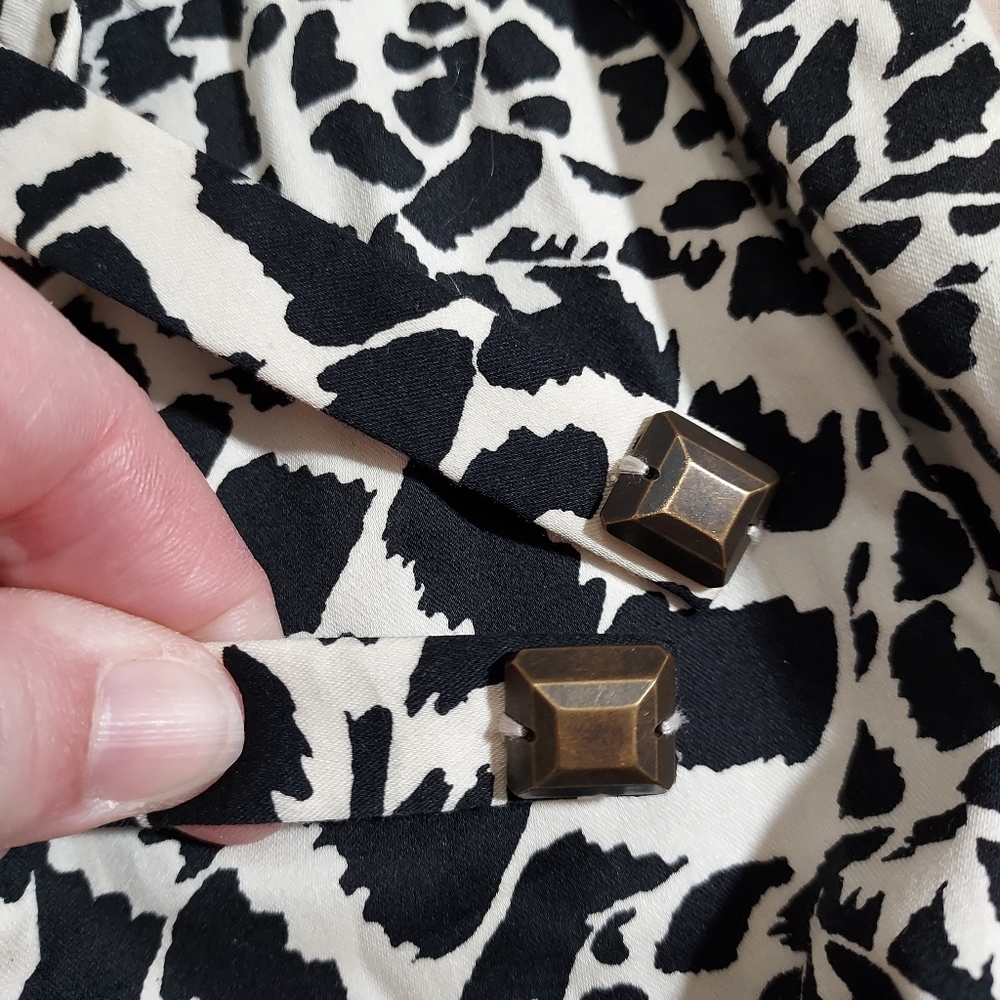 St. John Sport animal print belted shirt dress M - Picture 11 of 14